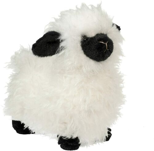 Cuddly Stuffed Animal:  Black & White Lamb