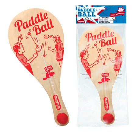 Wooden Paddle Ball Game