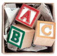 Tiny Package Mail Gift- ABC Blocks